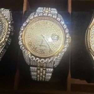 Gold and Silver Men's Watch